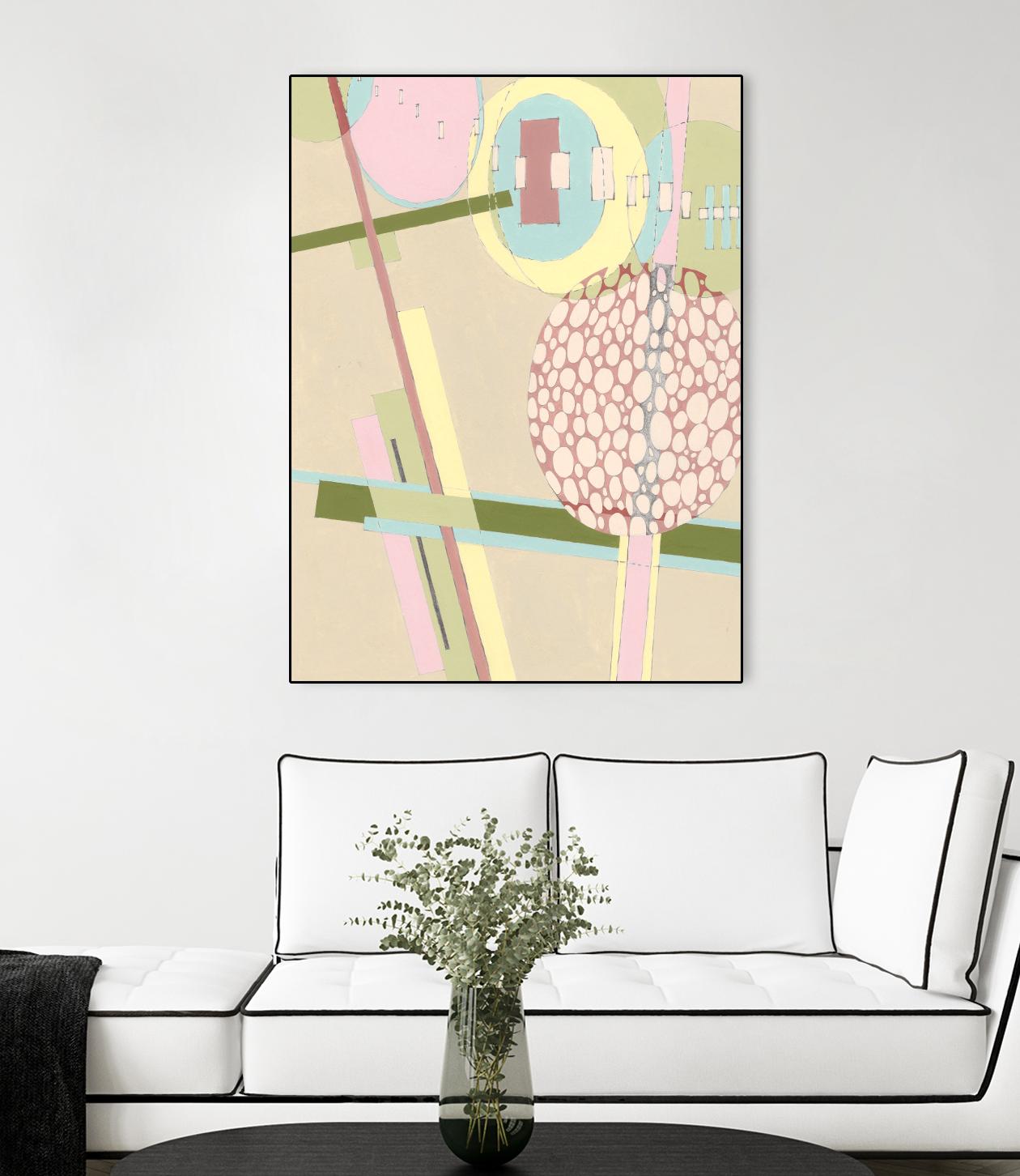 Elevated Pod I by Nikki Galapon on GIANT ART - green abstract