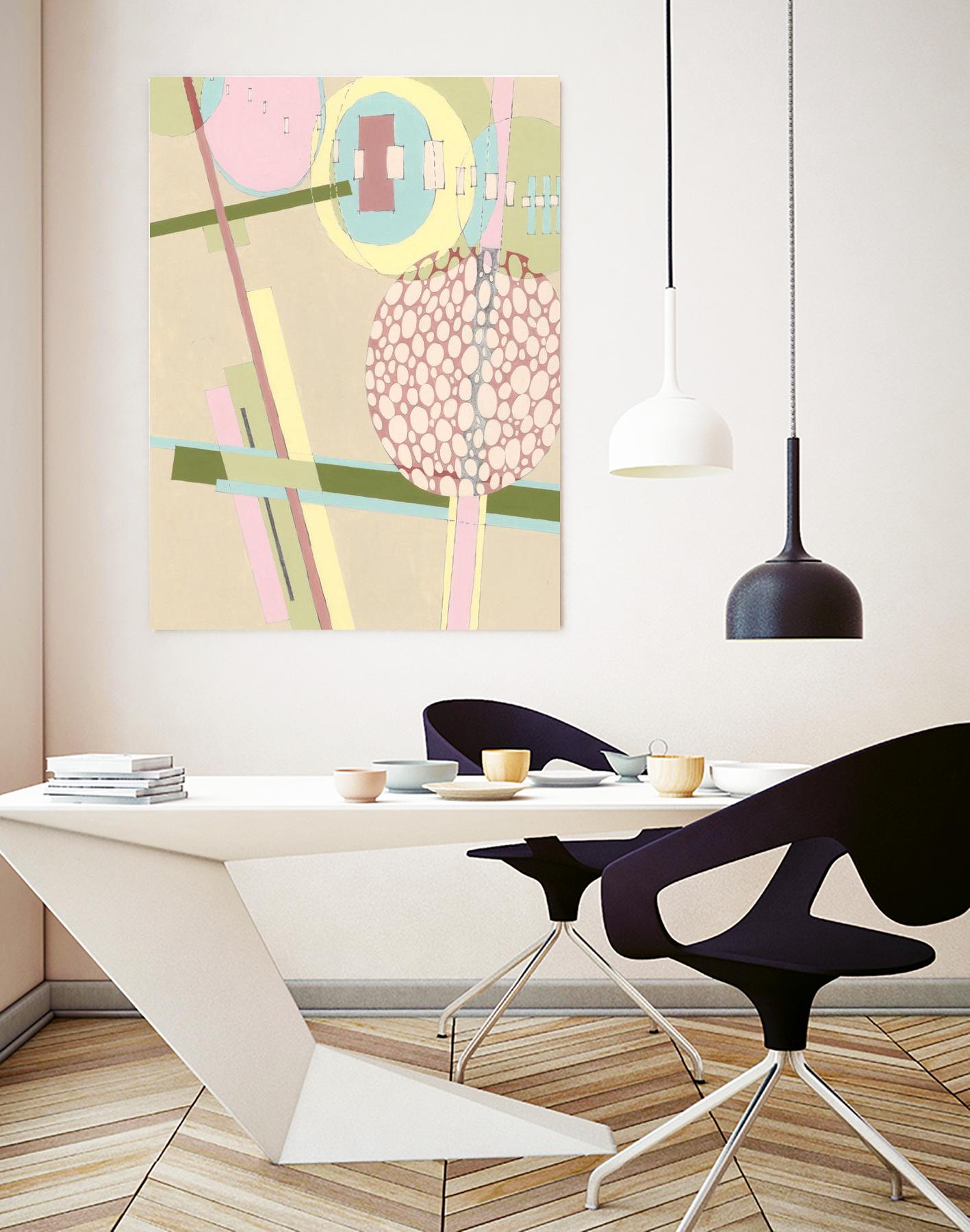 Elevated Pod I by Nikki Galapon on GIANT ART - green abstract