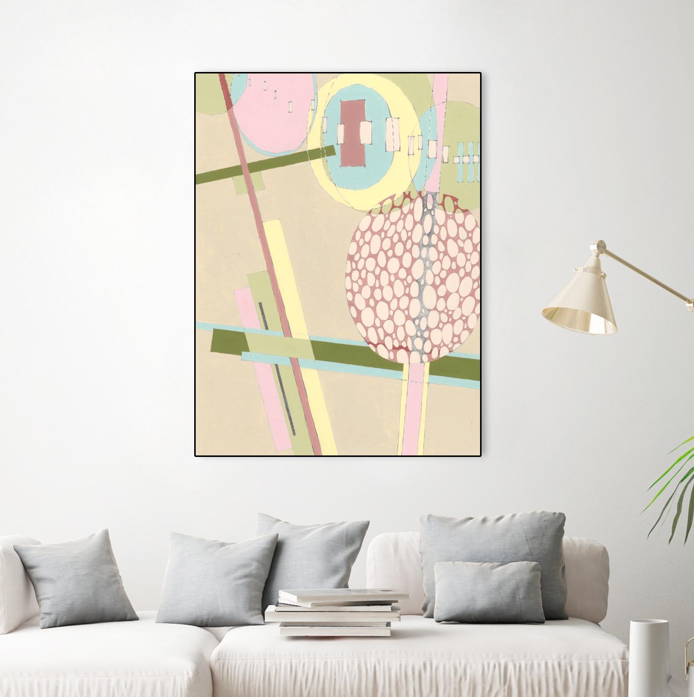Elevated Pod I by Nikki Galapon on GIANT ART - green abstract
