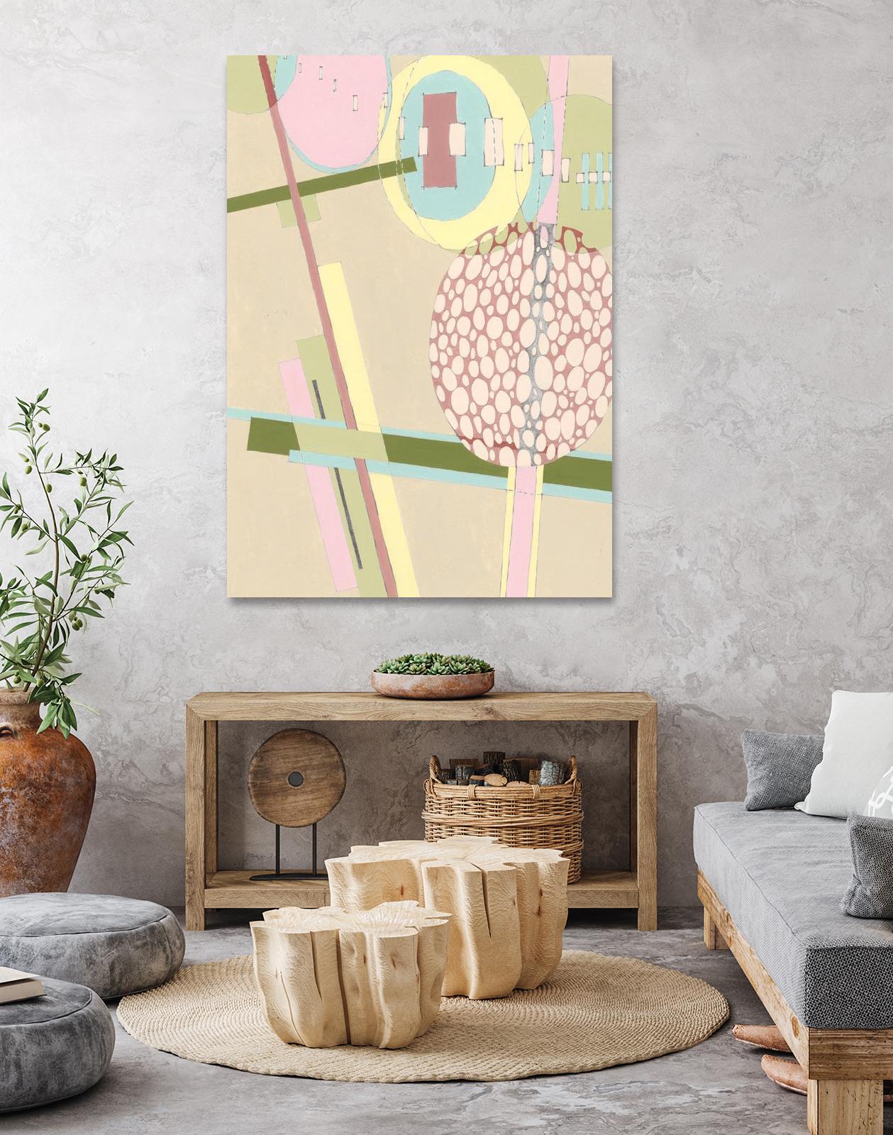 Elevated Pod I by Nikki Galapon on GIANT ART - green abstract