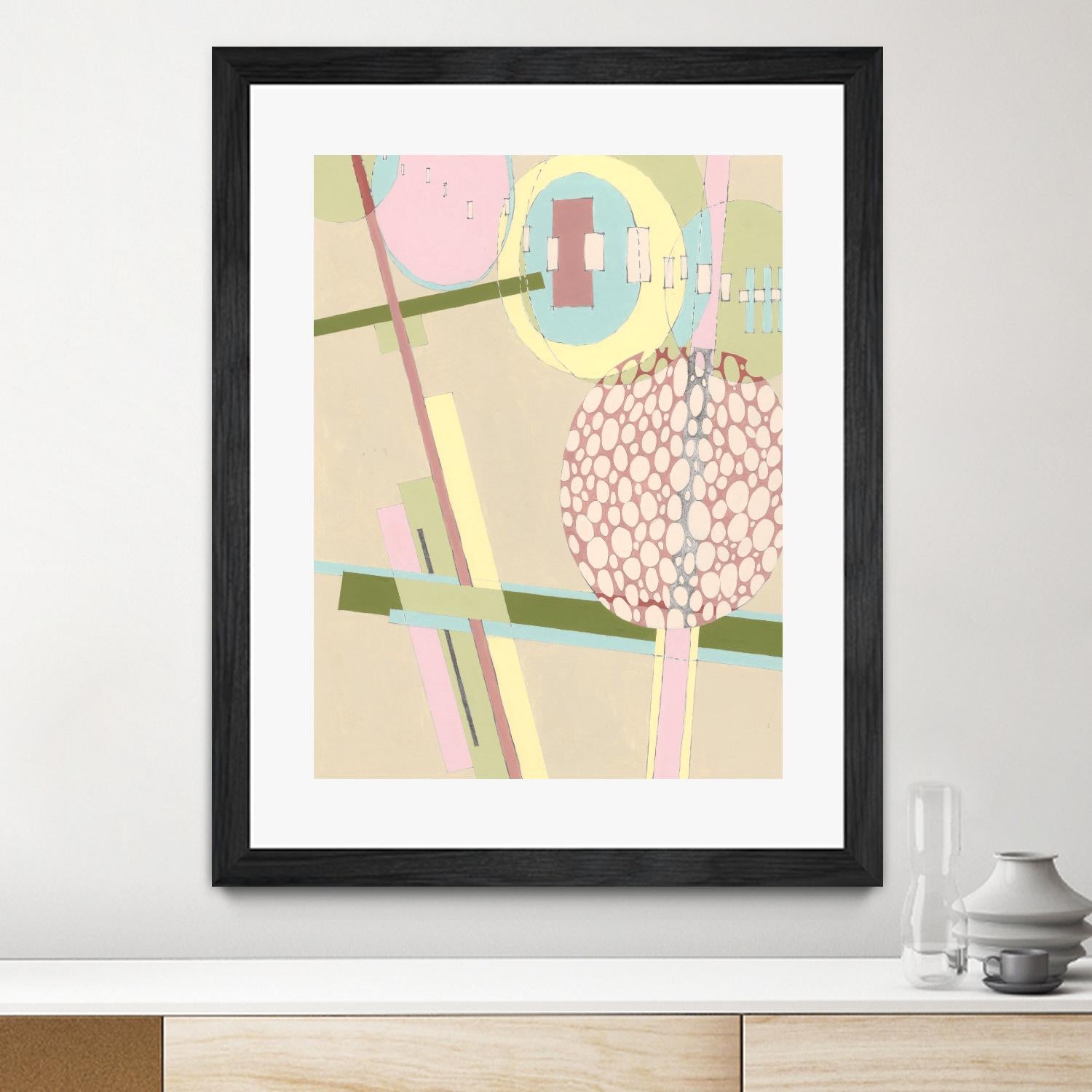 Elevated Pod I by Nikki Galapon on GIANT ART - green abstract