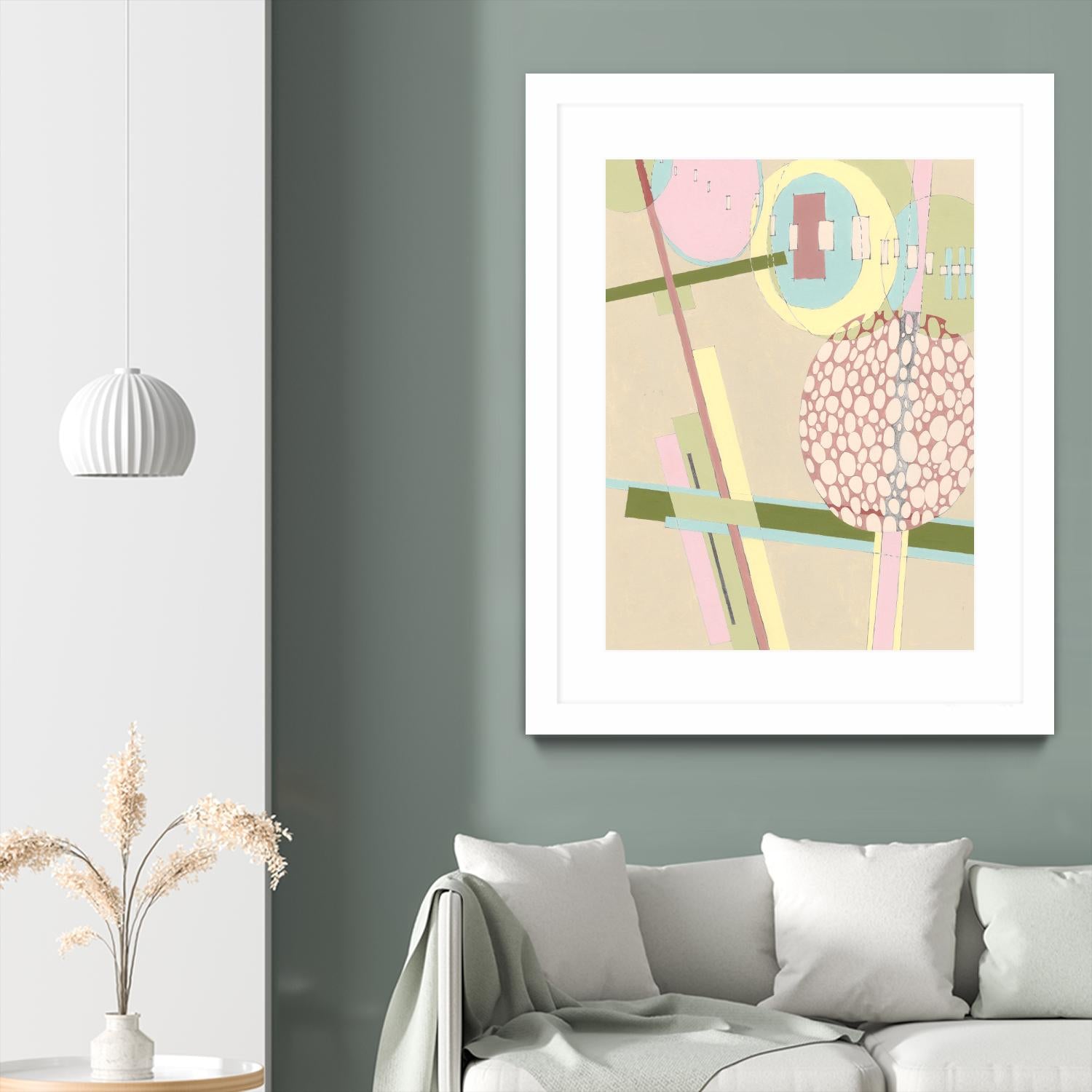 Elevated Pod I by Nikki Galapon on GIANT ART - green abstract
