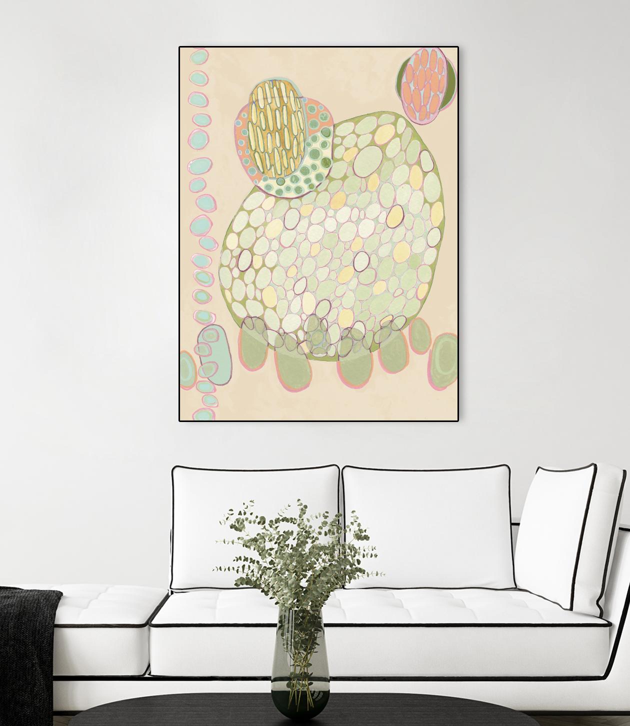 Elevated Pod II by Nikki Galapon on GIANT ART - green abstract