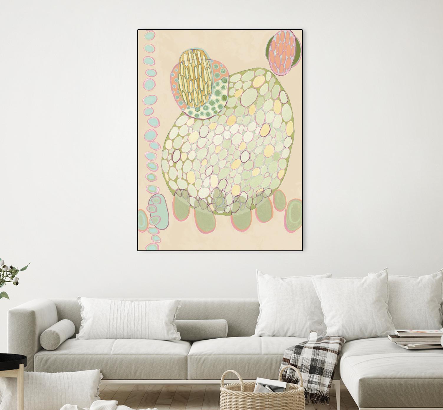 Elevated Pod II by Nikki Galapon on GIANT ART - green abstract