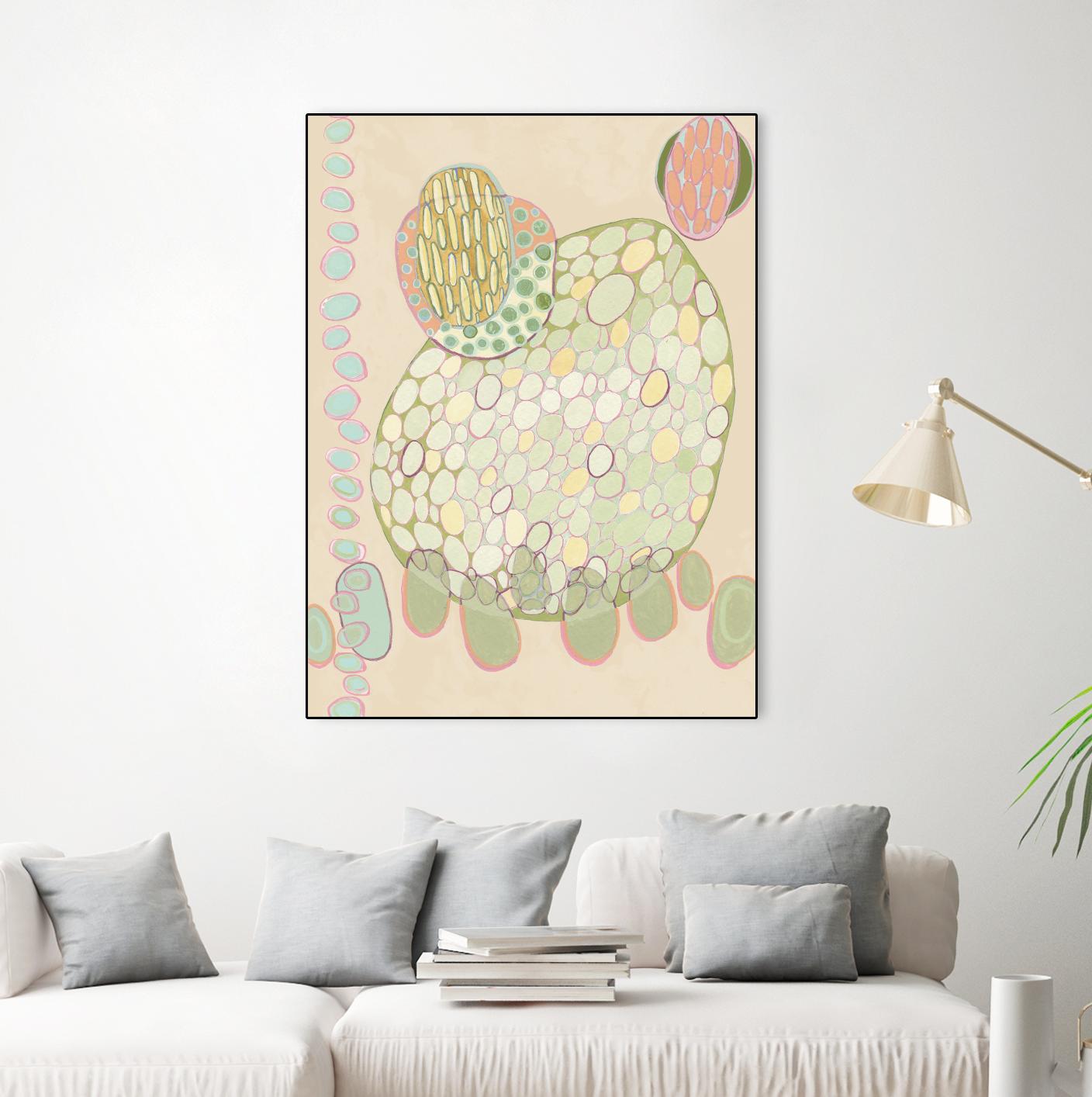 Elevated Pod II by Nikki Galapon on GIANT ART - green abstract