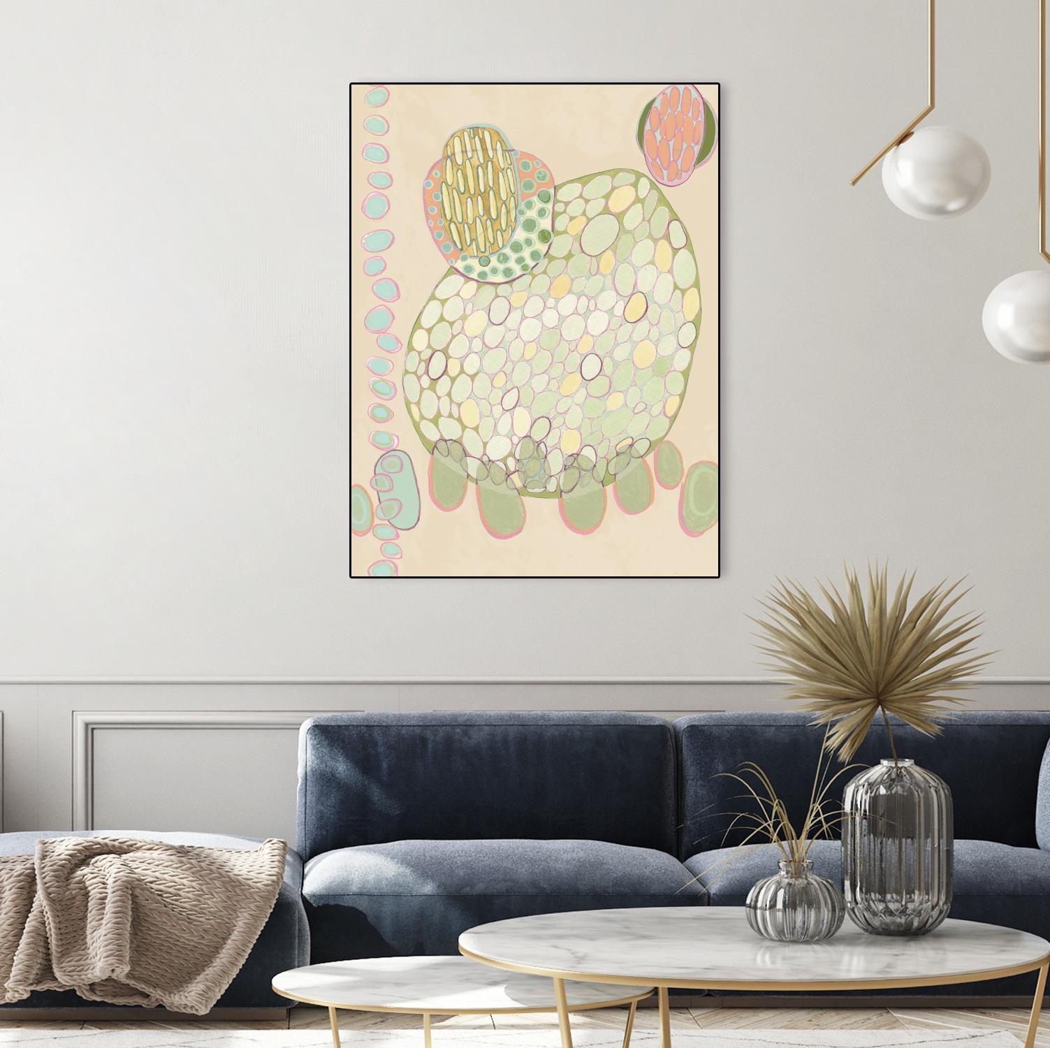 Elevated Pod II by Nikki Galapon on GIANT ART - green abstract