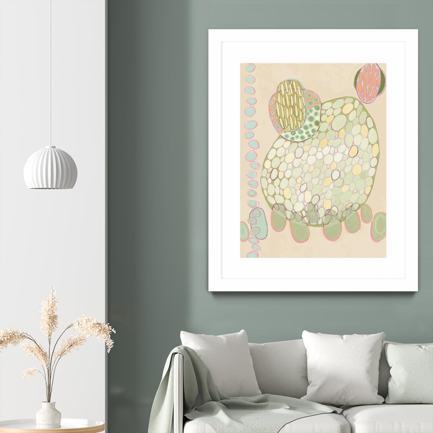Elevated Pod II by Nikki Galapon on GIANT ART - green abstract