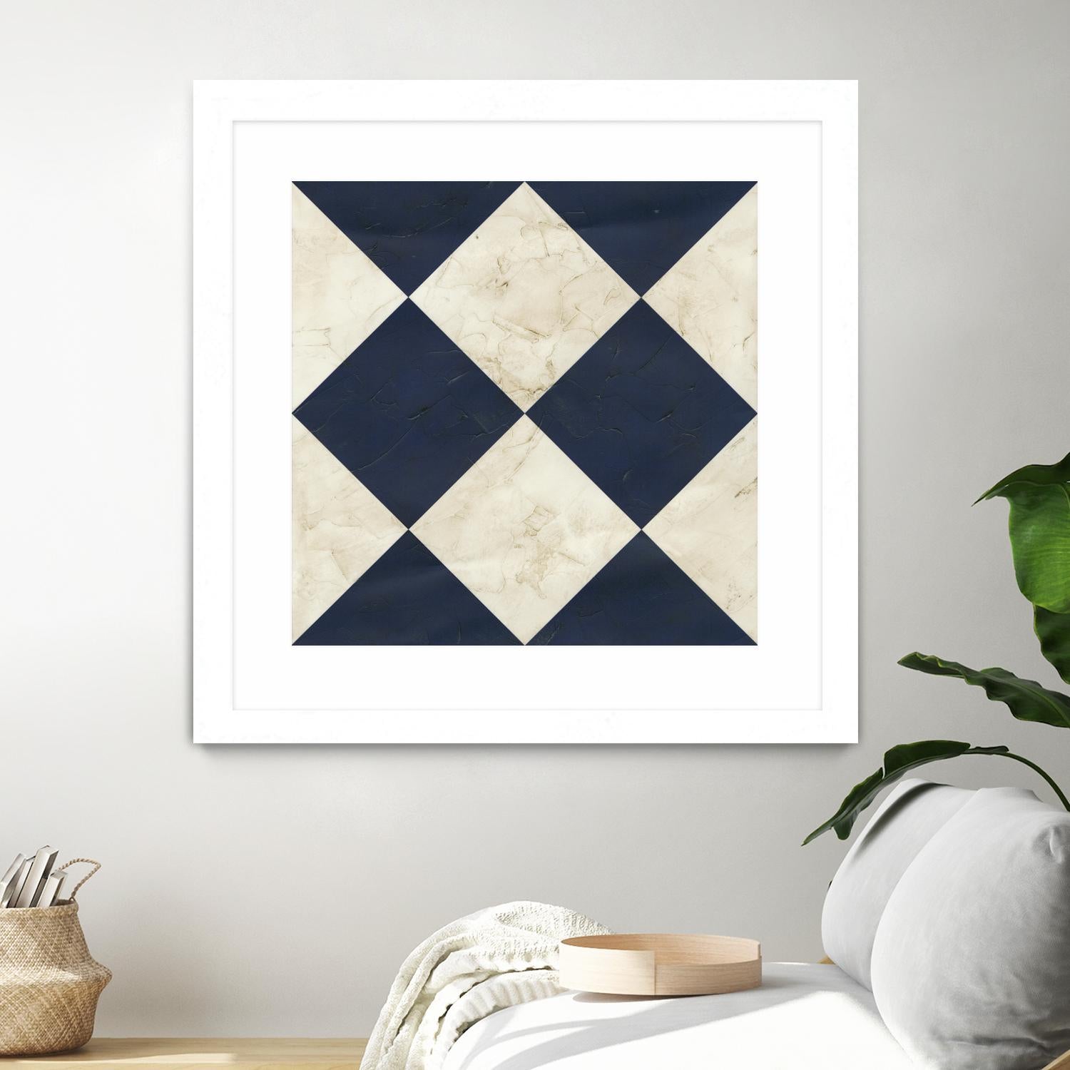 Seaside Signals I by June Erica Vess on GIANT ART - blue abstract