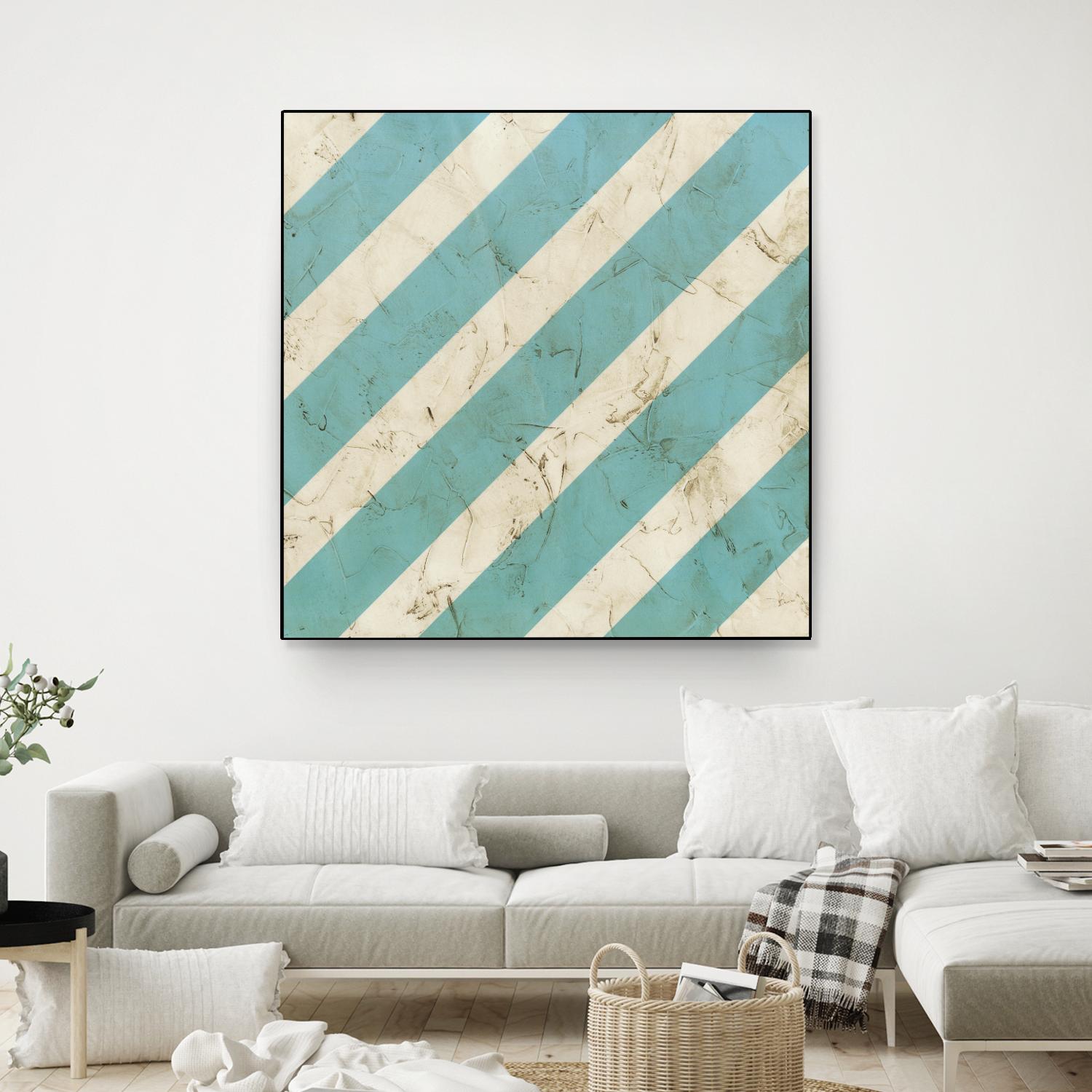 Seaside Signals V by June Erica Vess on GIANT ART - blue abstract