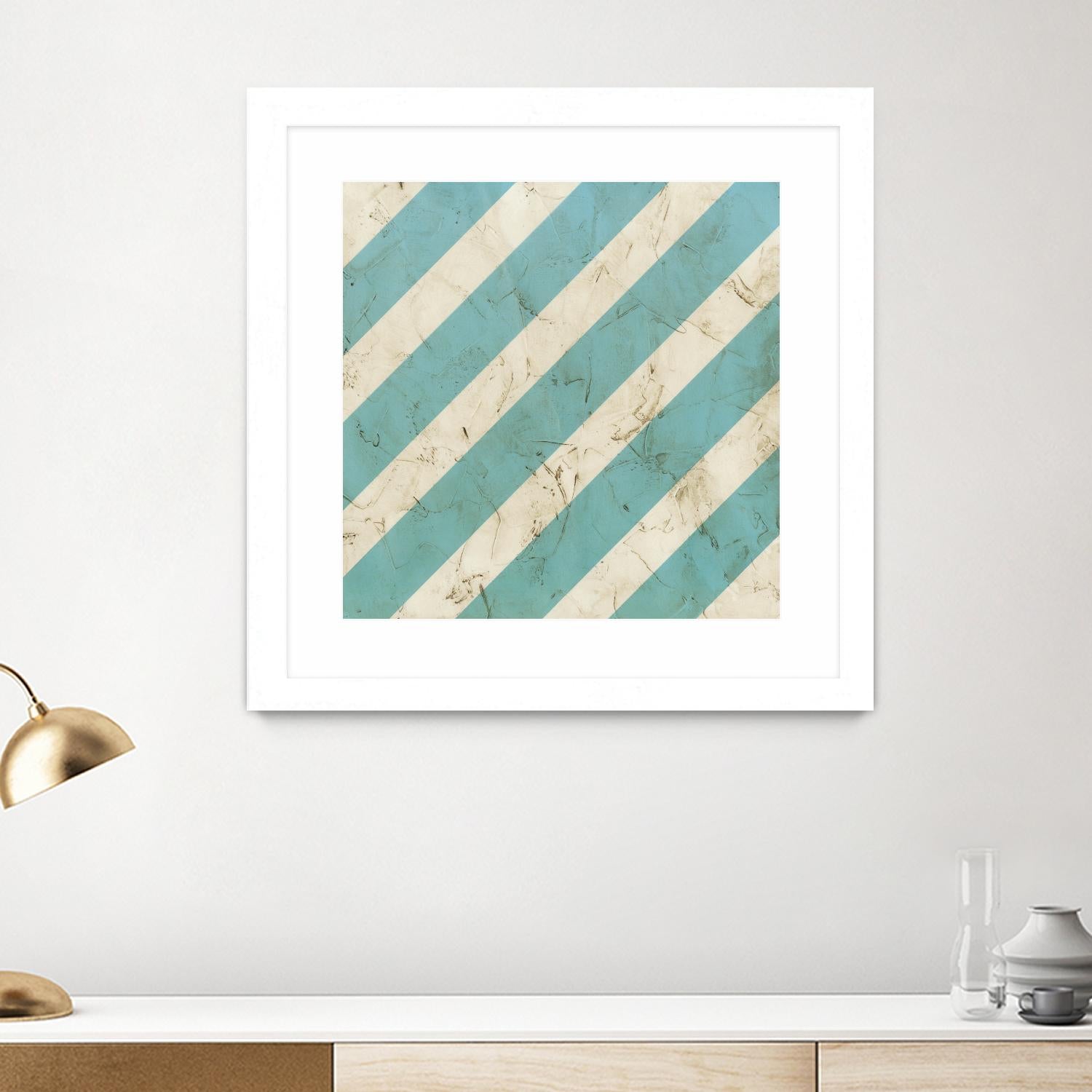 Seaside Signals V by June Erica Vess on GIANT ART - blue abstract