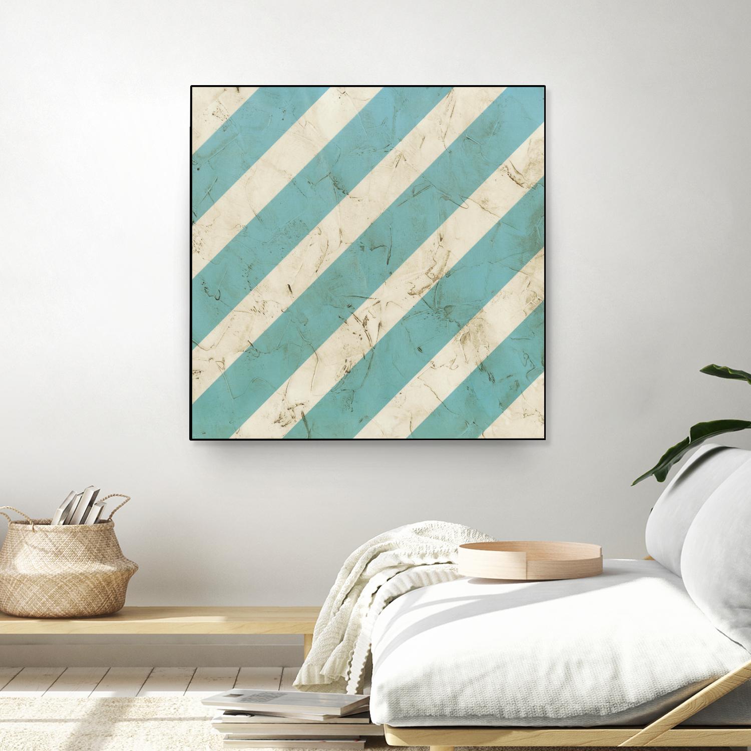 Seaside Signals V by June Erica Vess on GIANT ART - blue abstract