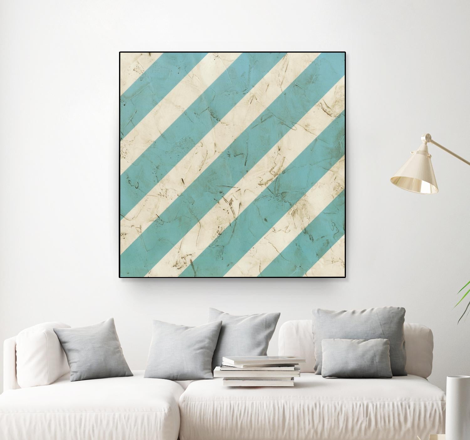 Seaside Signals V by June Erica Vess on GIANT ART - blue abstract