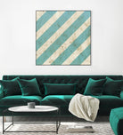 Seaside Signals V by June Erica Vess on GIANT ART - blue abstract