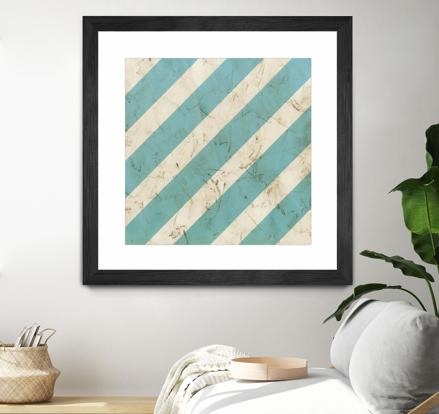 Seaside Signals V by June Erica Vess on GIANT ART - blue abstract