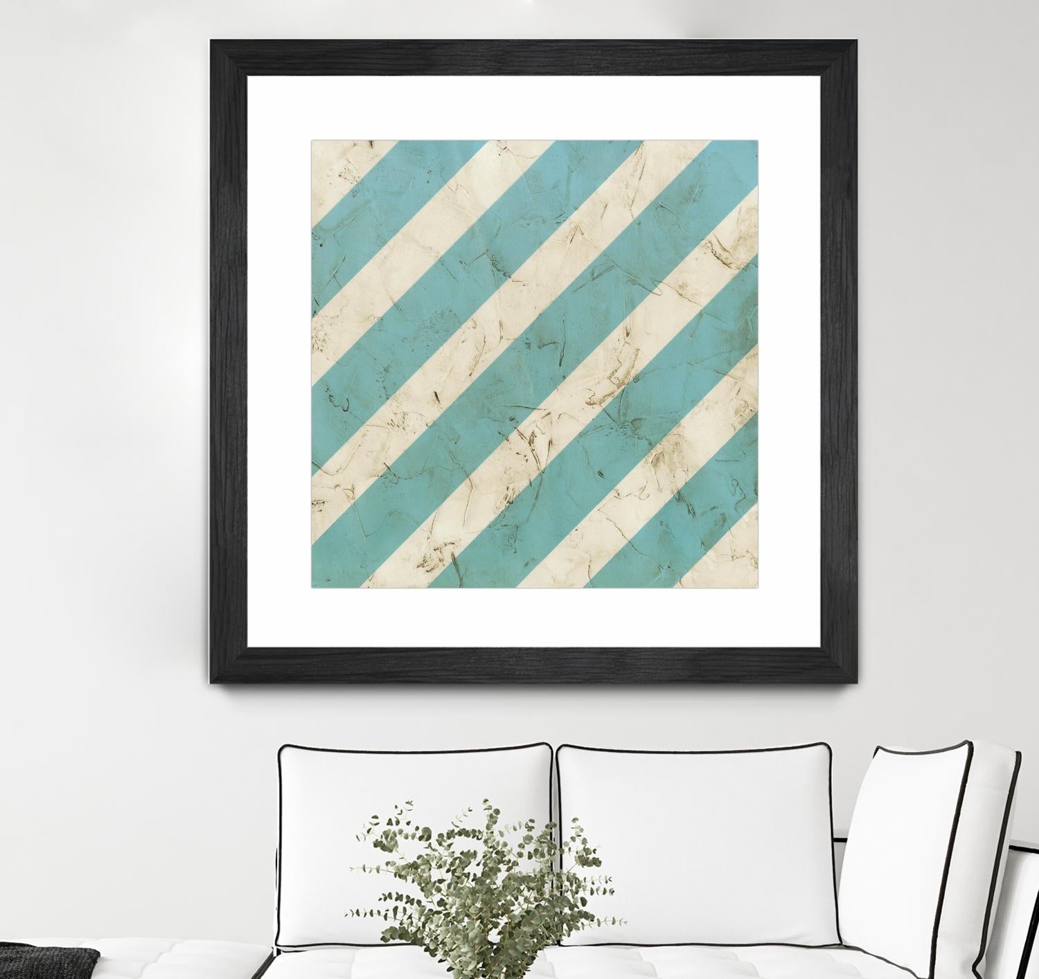 Seaside Signals V by June Erica Vess on GIANT ART - blue abstract