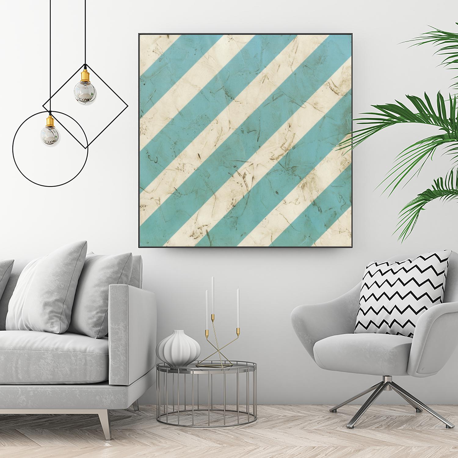 Seaside Signals V by June Erica Vess on GIANT ART - blue abstract