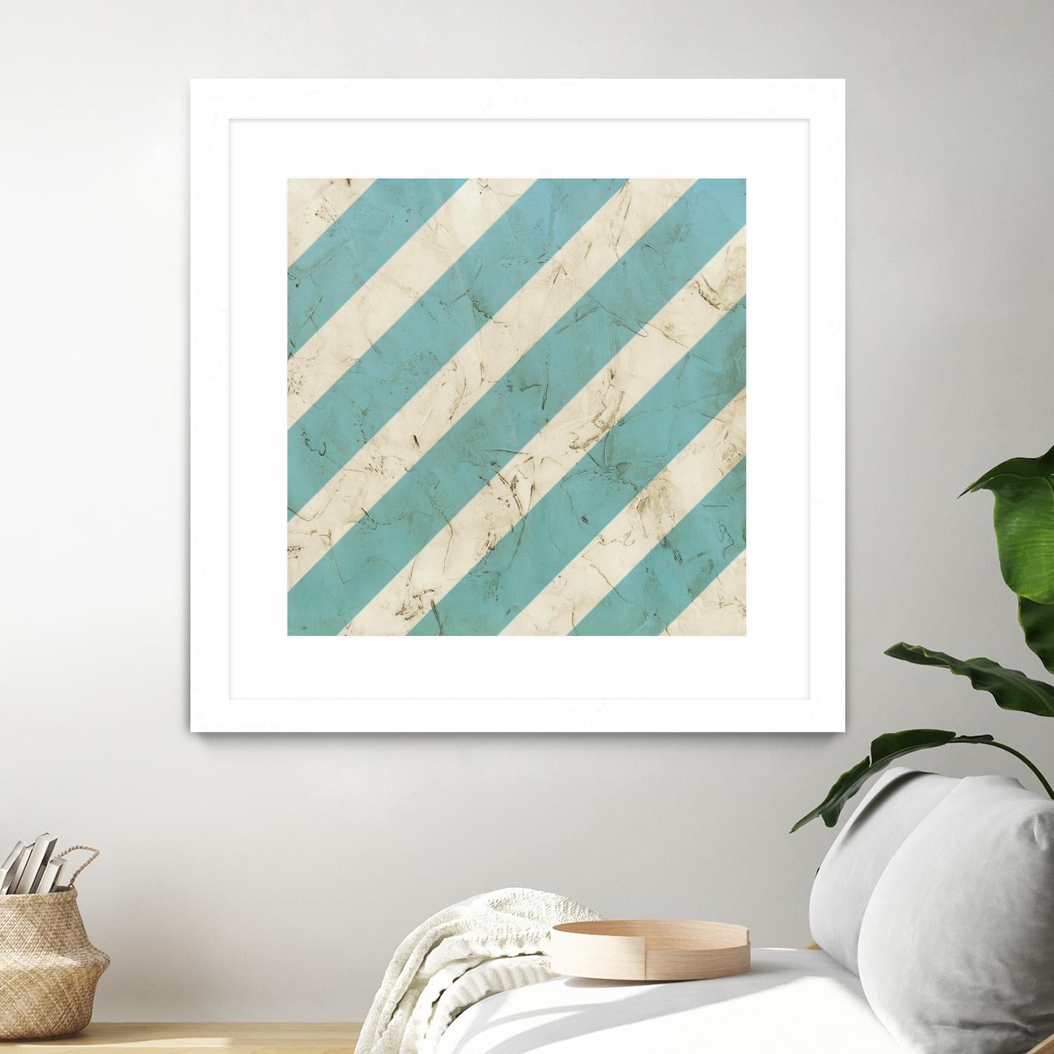Seaside Signals V by June Erica Vess on GIANT ART - blue abstract
