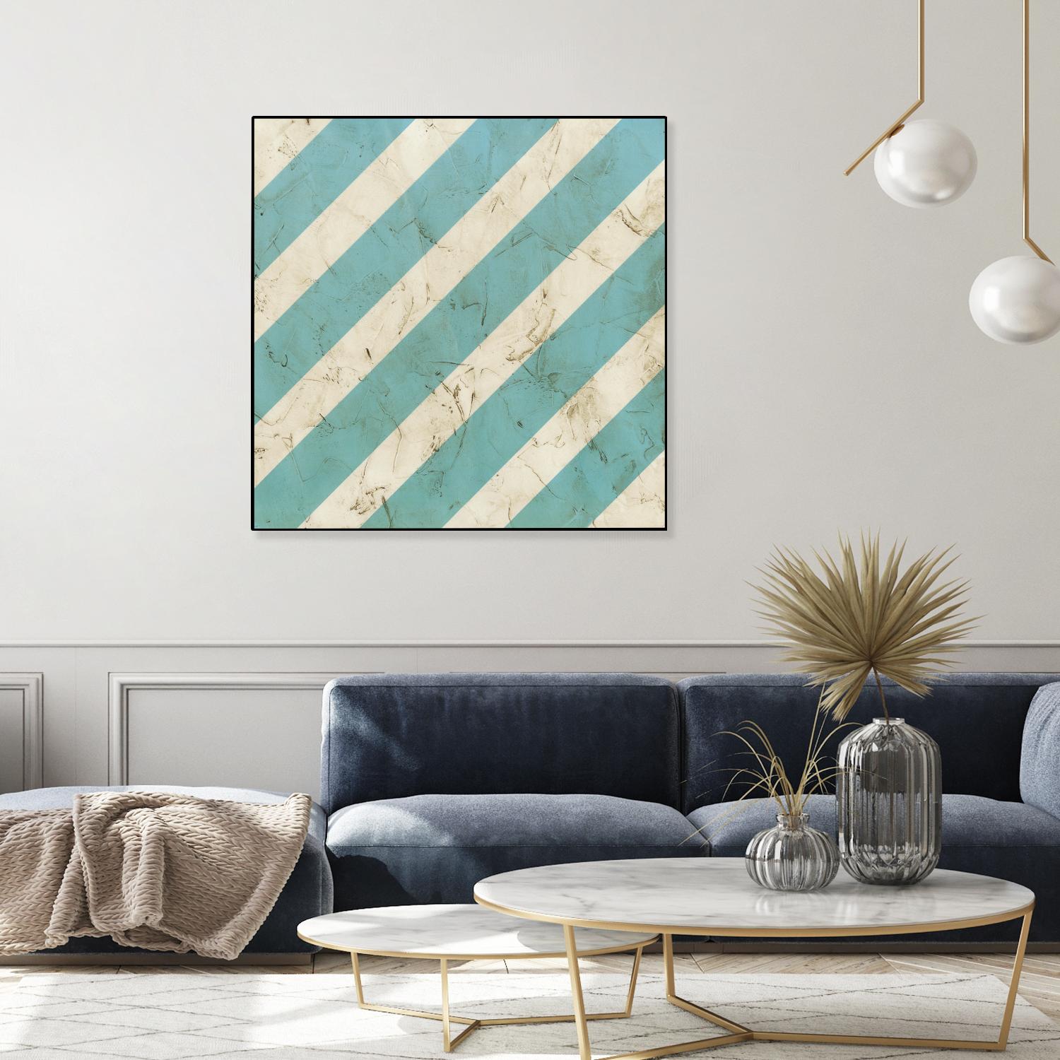 Seaside Signals V by June Erica Vess on GIANT ART - blue abstract