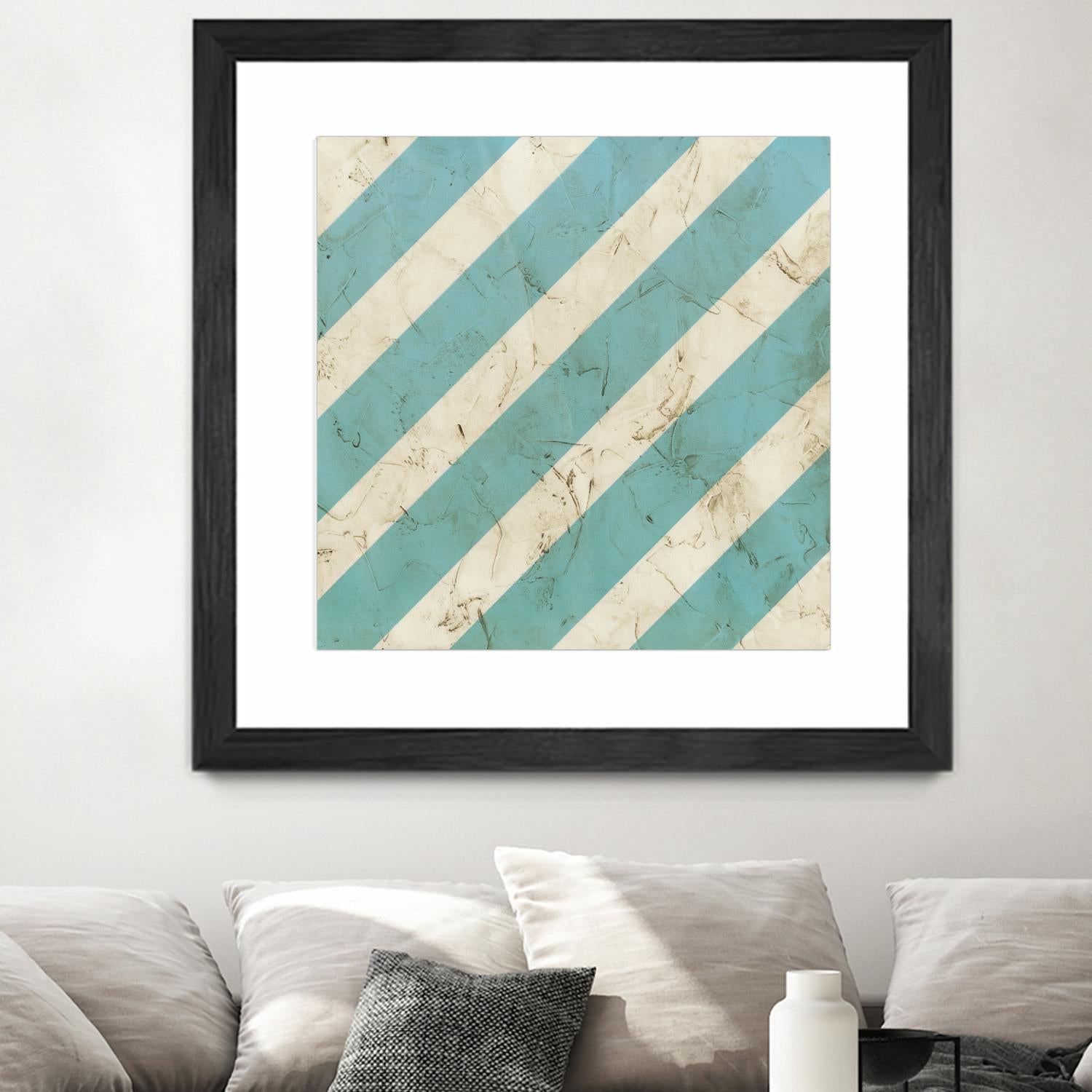 Seaside Signals V by June Erica Vess on GIANT ART - blue abstract