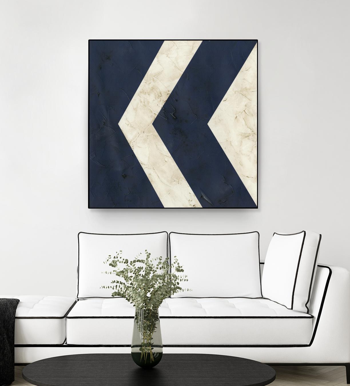Seaside Signals VI by June Erica Vess on GIANT ART - blue abstract