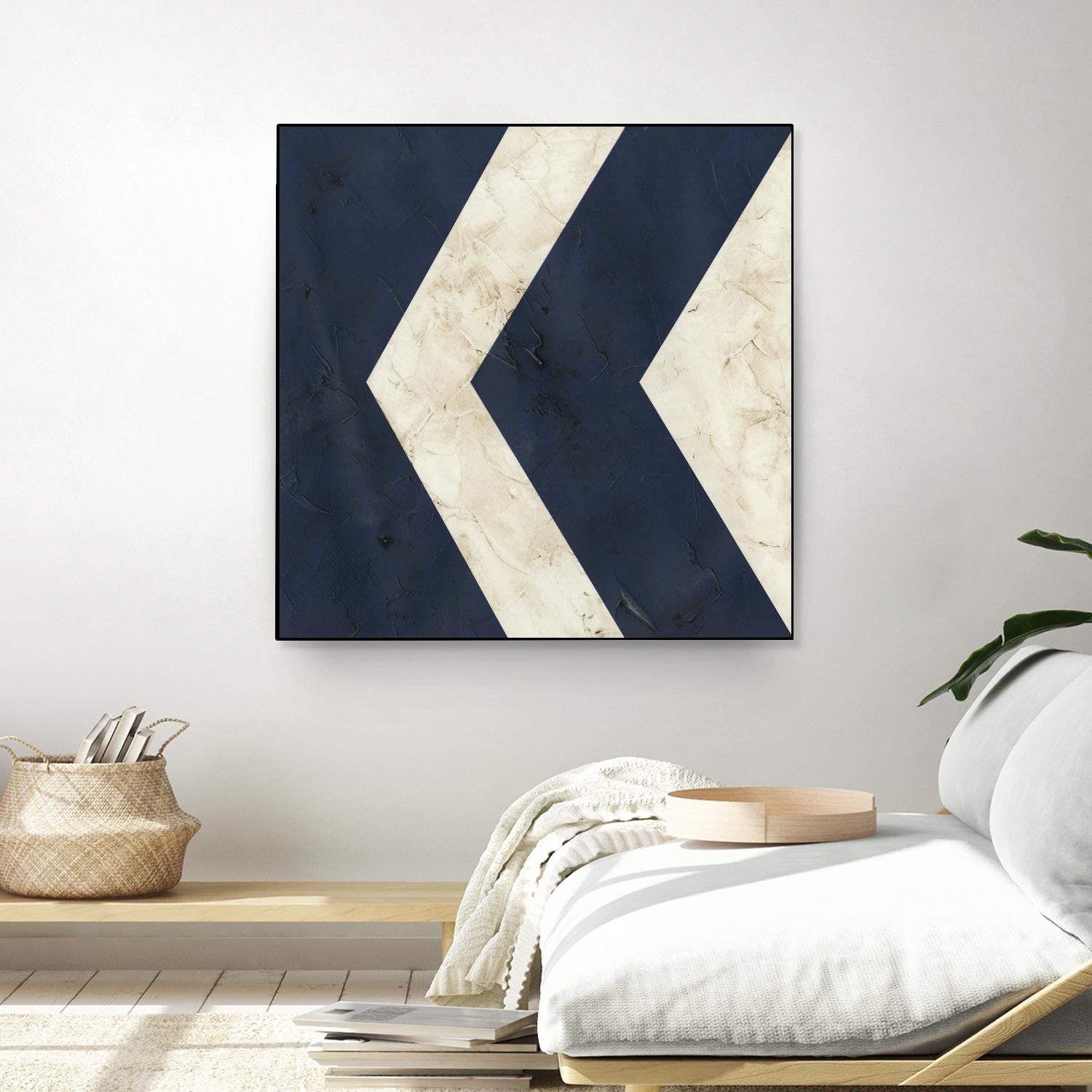 Seaside Signals VI by June Erica Vess on GIANT ART - blue abstract