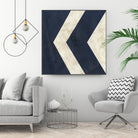 Seaside Signals VI by June Erica Vess on GIANT ART - blue abstract