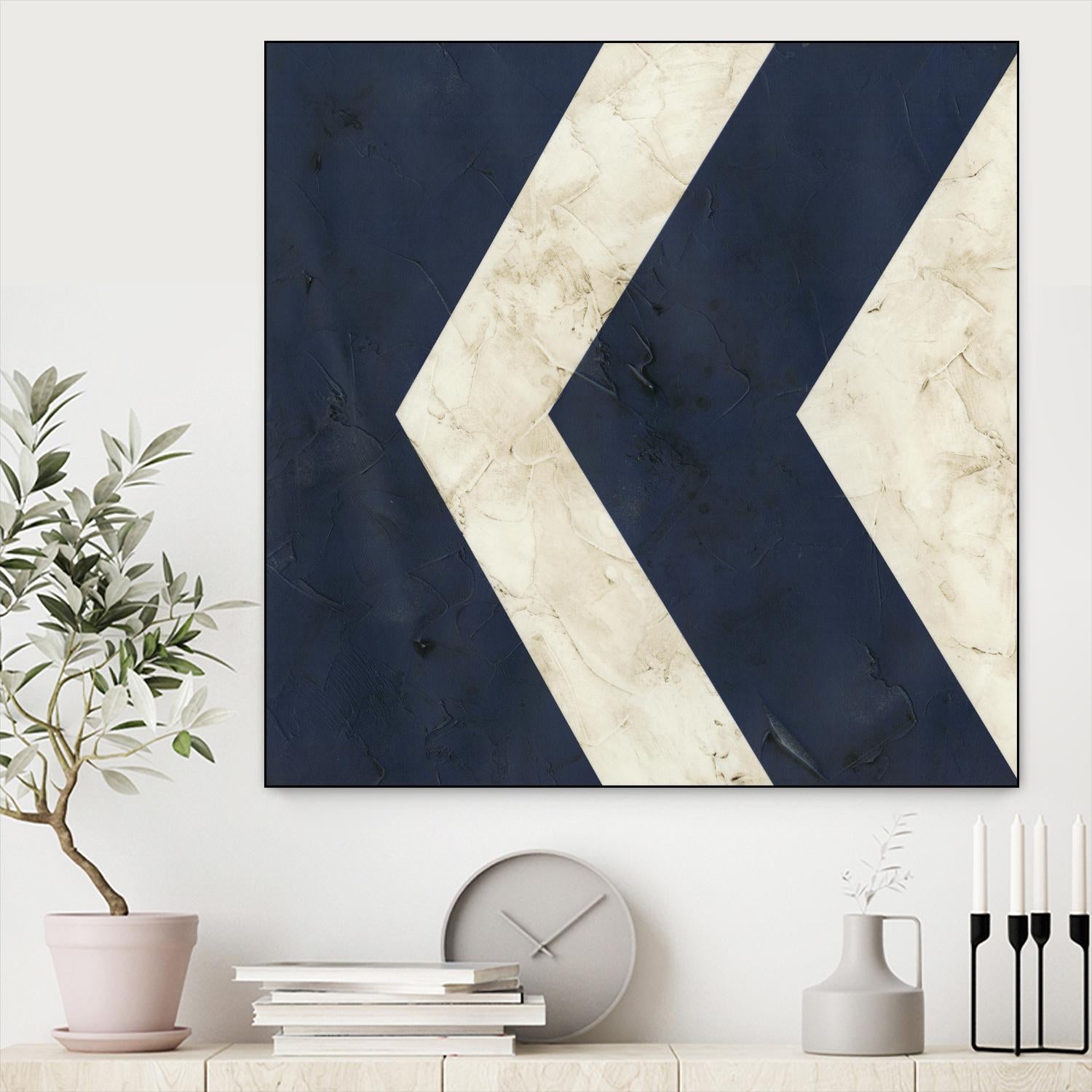 Seaside Signals VI by June Erica Vess on GIANT ART - blue abstract