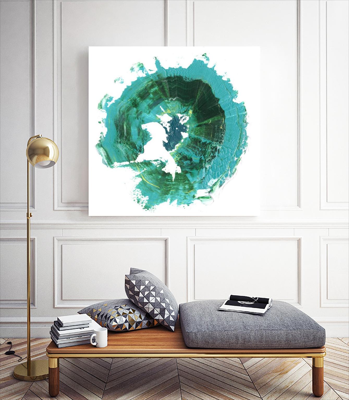 Geode Abstract I by Ethan Harper on GIANT ART - green abstract