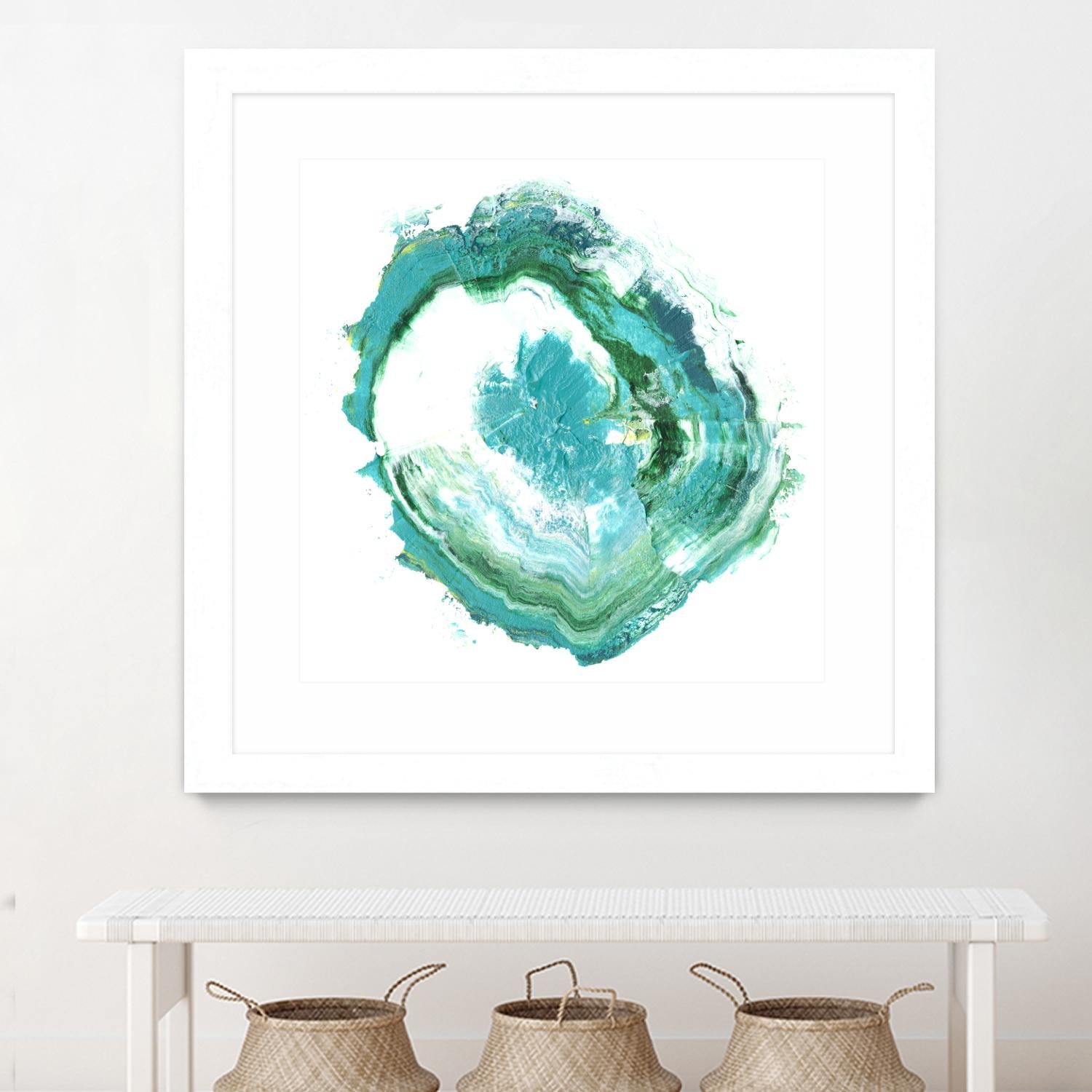Geode Abstract II by Ethan Harper on GIANT ART - green abstract
