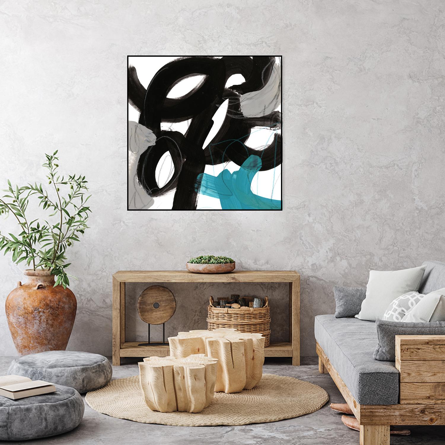 Chromatic Impulse IV by June Erica Vess on GIANT ART - blue abstract