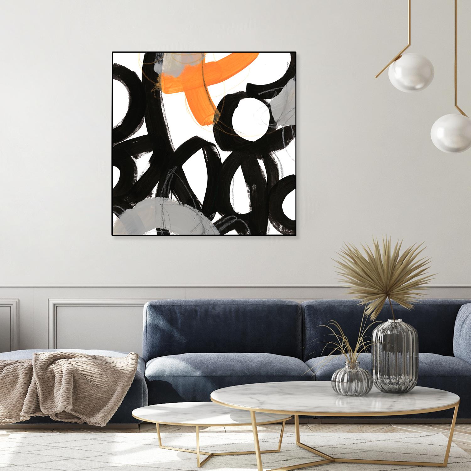 Chromatic Impulse VI by June Erica Vess on GIANT ART - orange abstract