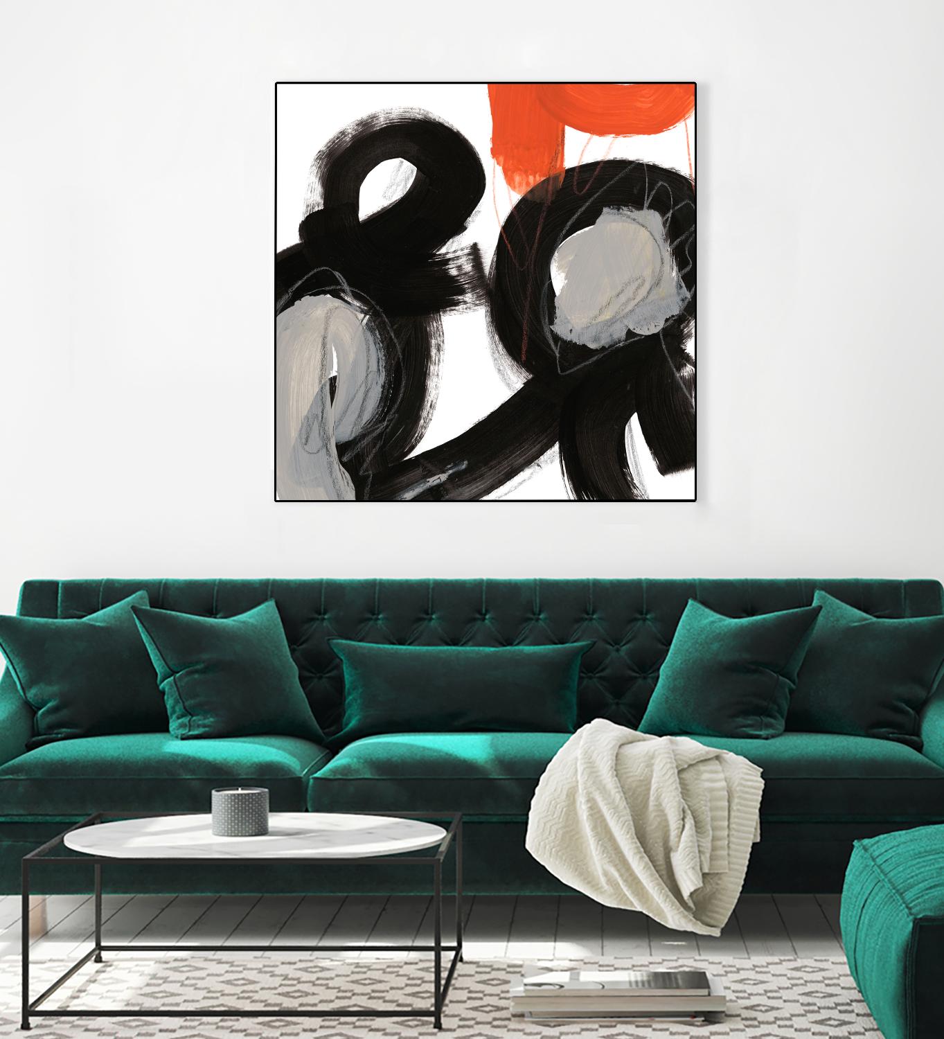 Chromatic Impulse VII by June Erica Vess on GIANT ART - orange abstract