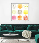 Honeycomb Patterns I by June Erica Vess on GIANT ART - abstract