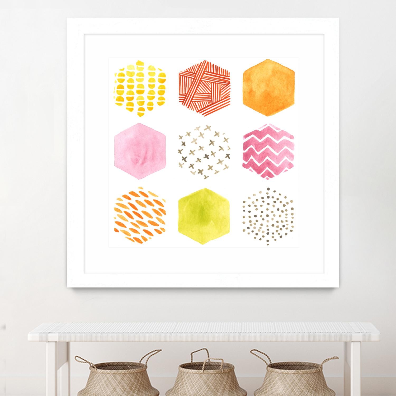 Honeycomb Patterns II by June Erica Vess on GIANT ART - abstract