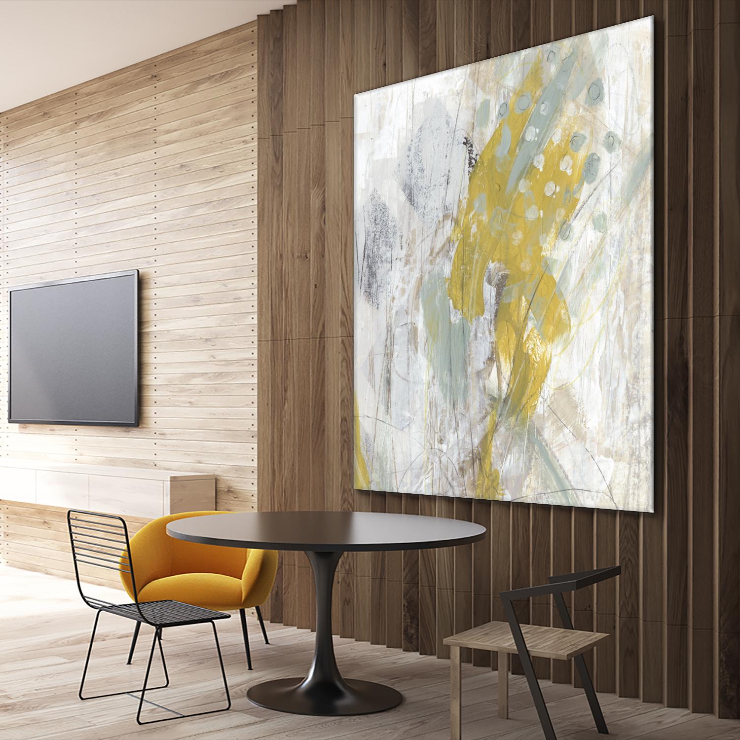 Surface Structure II by June Erica Vess on GIANT ART - yellow abstract