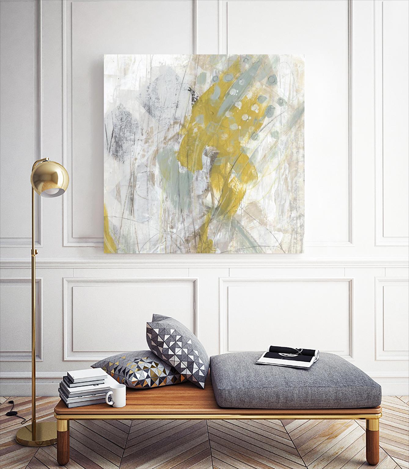 Surface Structure II by June Erica Vess on GIANT ART - yellow abstract
