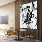 Monotype Scribble I by Jennifer Goldberger on GIANT ART - black abstract