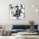 Monotype Scribble I by Jennifer Goldberger on GIANT ART - black abstract