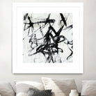 Monotype Scribble I by Jennifer Goldberger on GIANT ART - black abstract