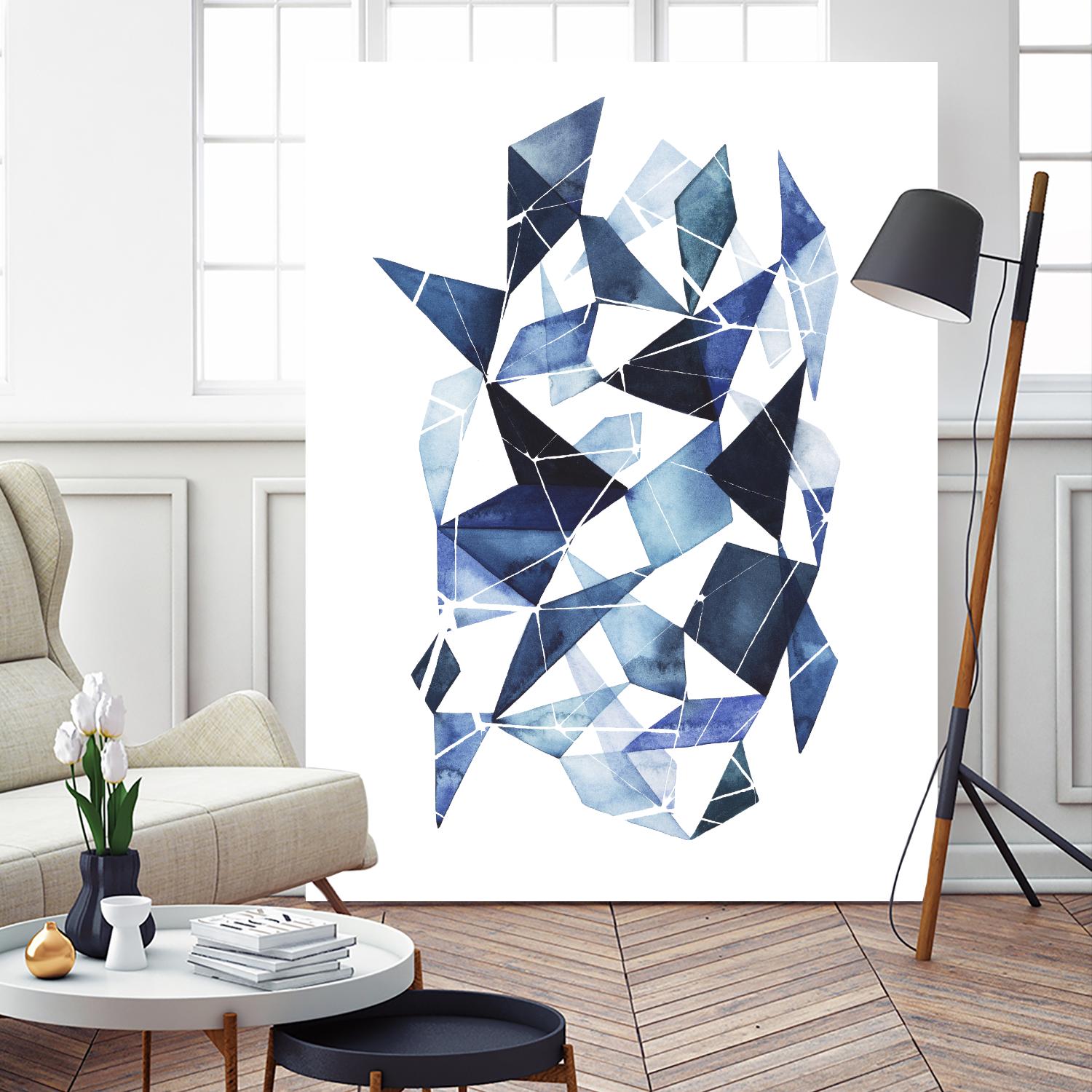 Chrysalis I by Grace Popp on GIANT ART - blue abstract
