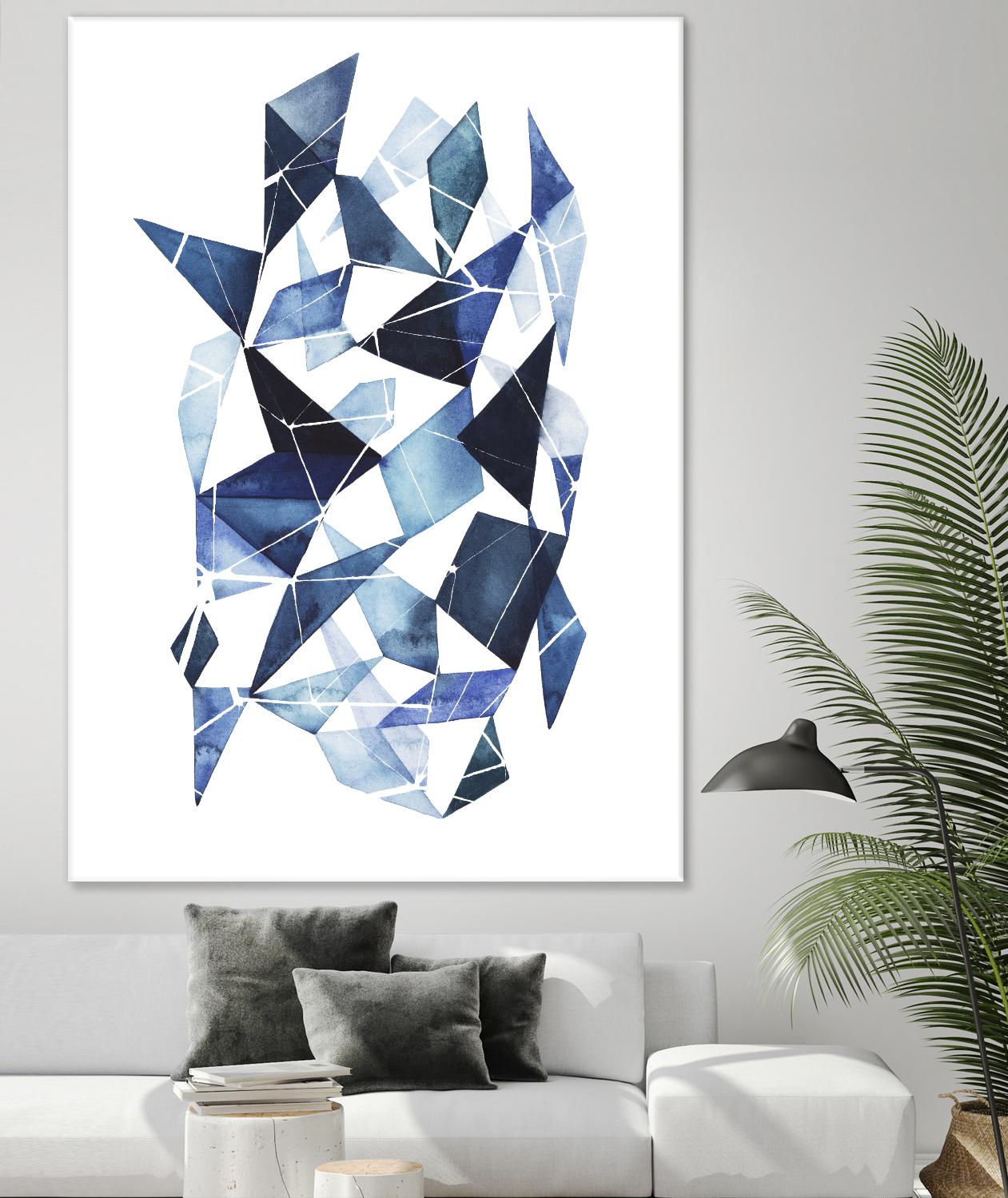 Chrysalis I by Grace Popp on GIANT ART - blue abstract
