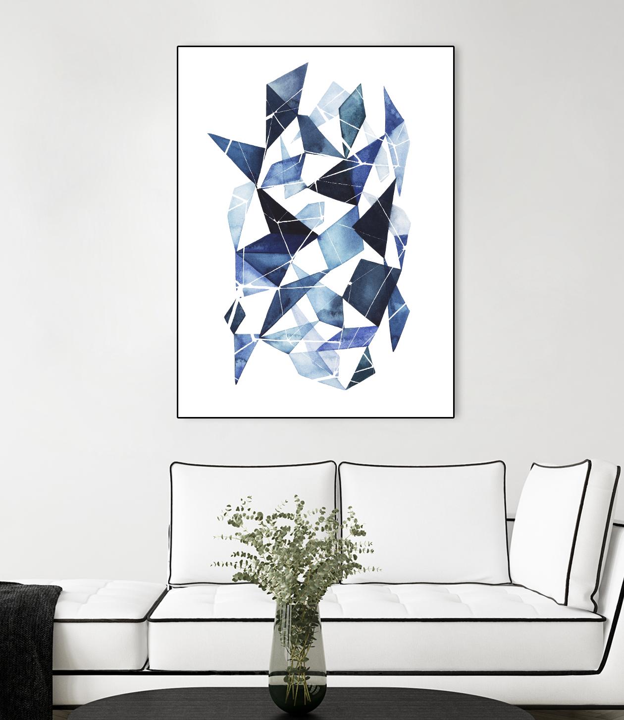 Chrysalis I by Grace Popp on GIANT ART - blue abstract