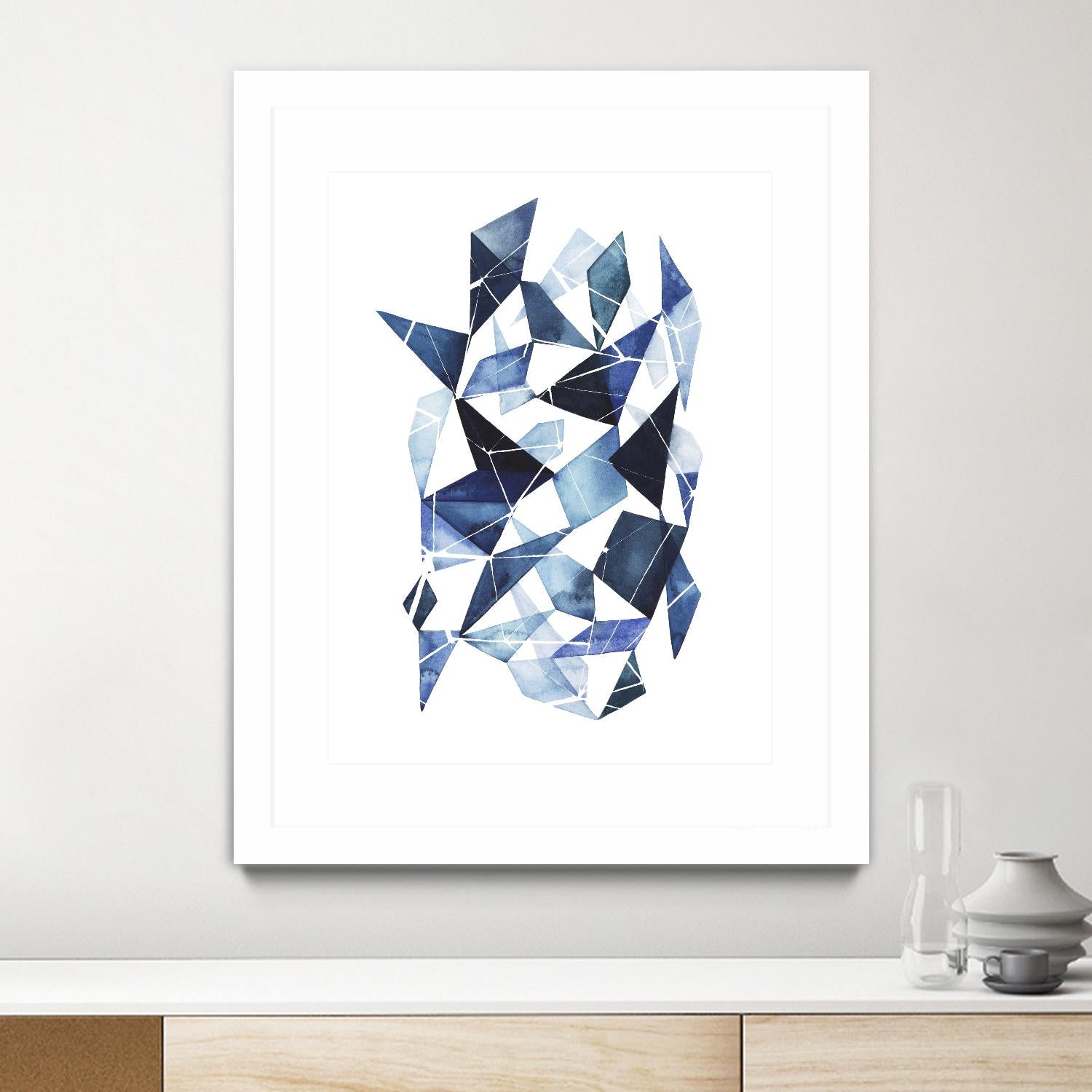 Chrysalis I by Grace Popp on GIANT ART - blue abstract