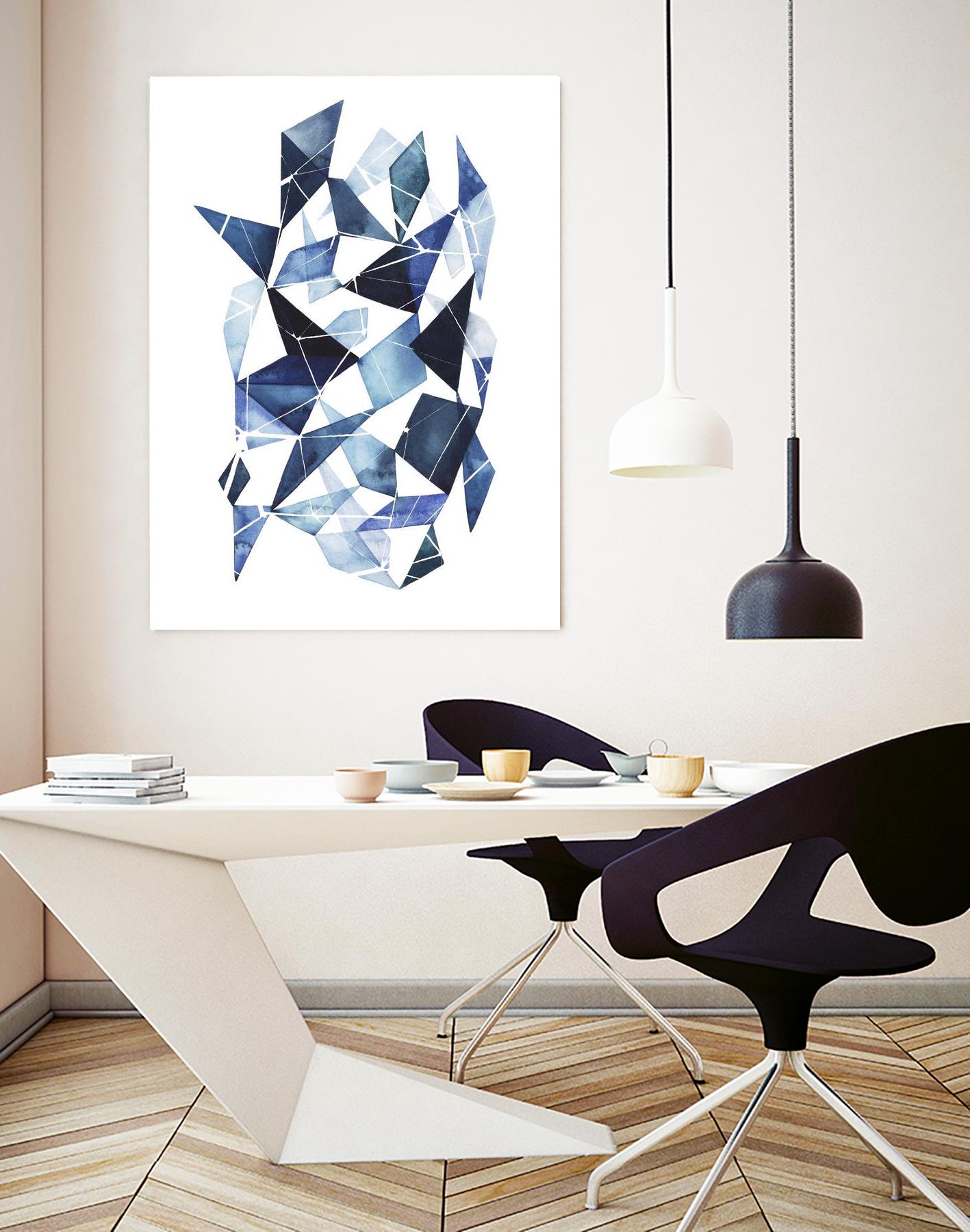 Chrysalis I by Grace Popp on GIANT ART - blue abstract