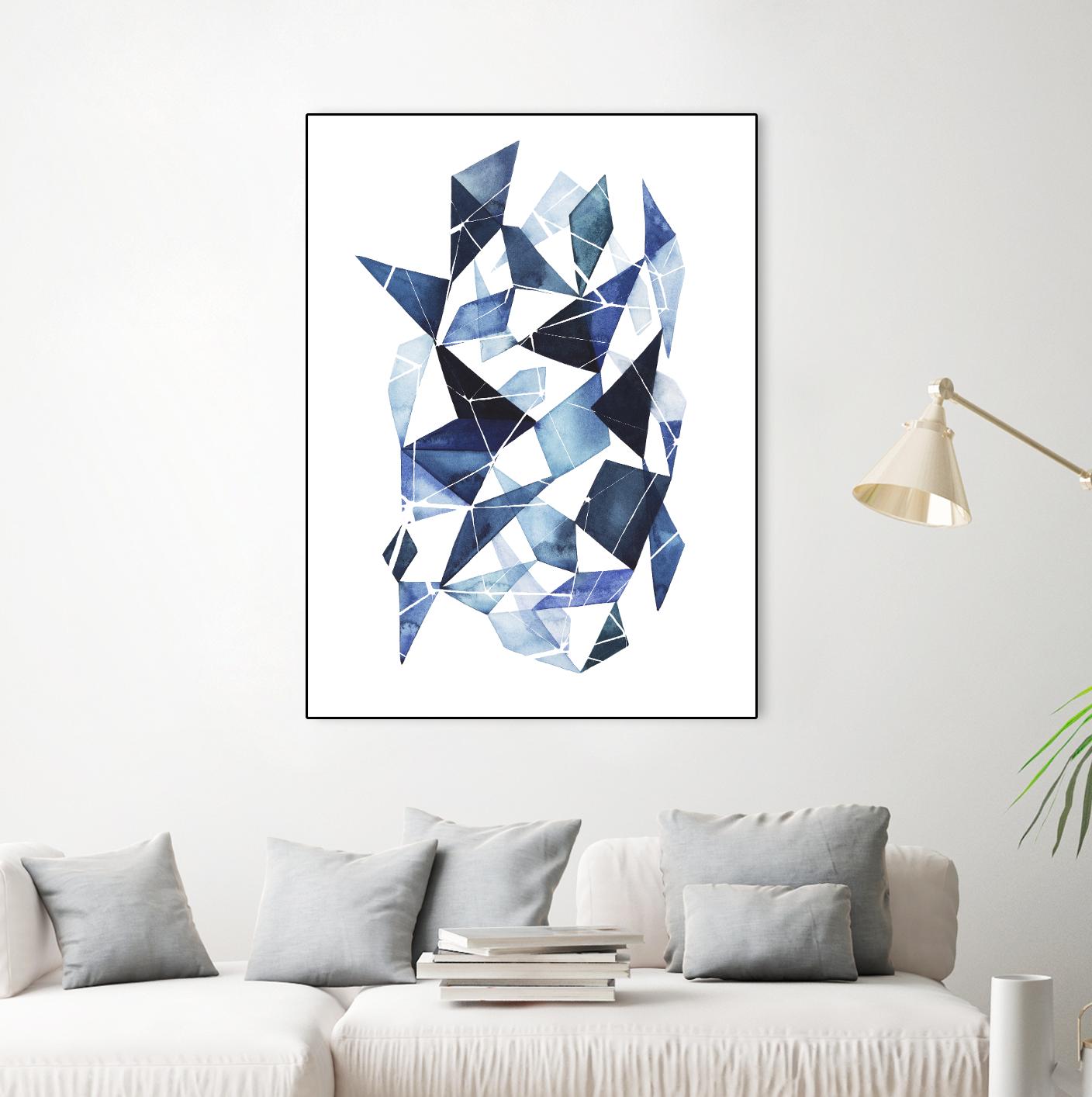Chrysalis I by Grace Popp on GIANT ART - blue abstract