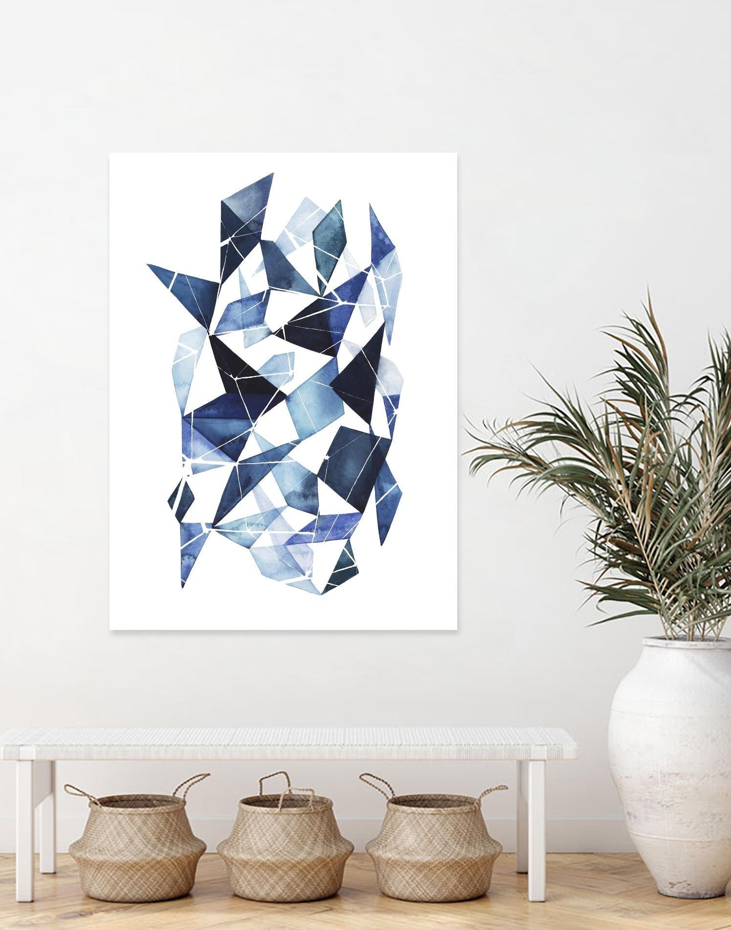 Chrysalis I by Grace Popp on GIANT ART - blue abstract