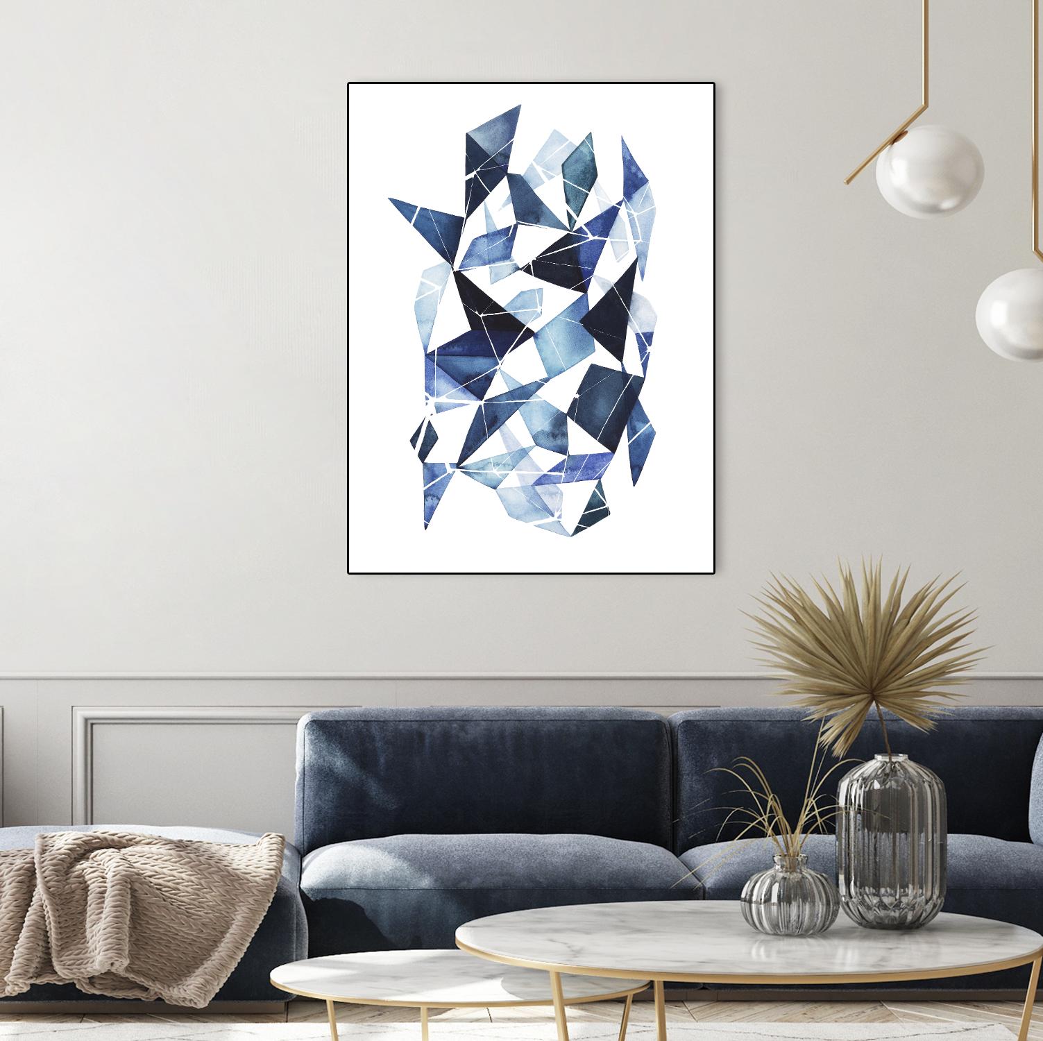 Chrysalis I by Grace Popp on GIANT ART - blue abstract