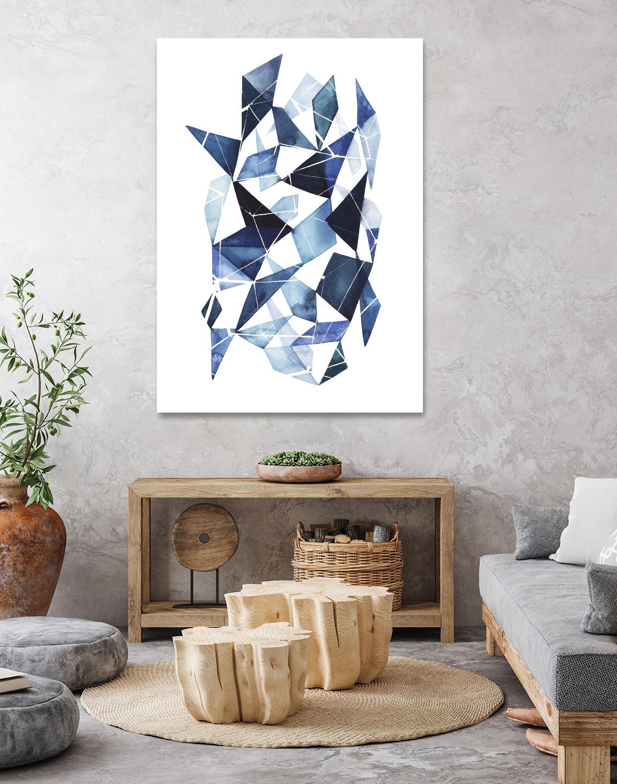 Chrysalis I by Grace Popp on GIANT ART - blue abstract