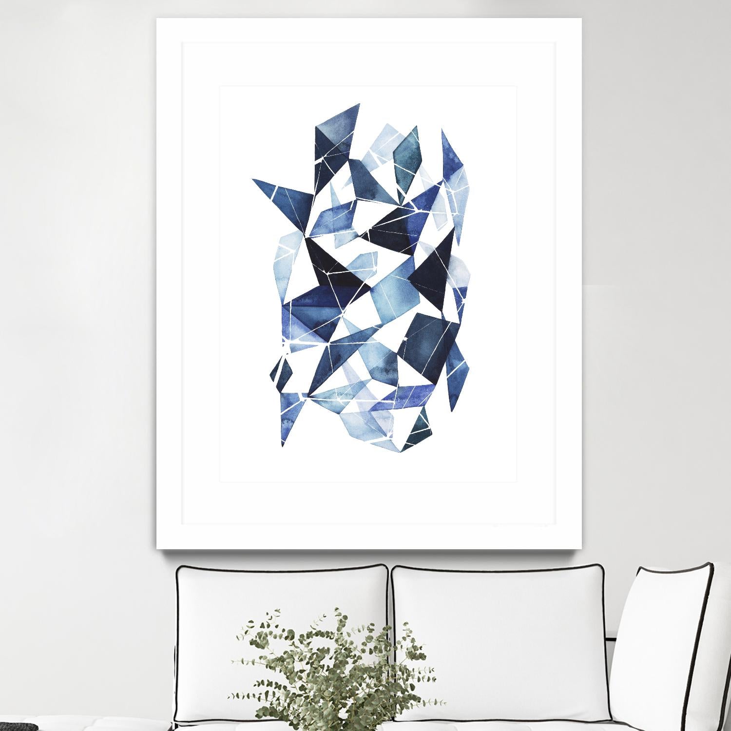 Chrysalis I by Grace Popp on GIANT ART - blue abstract