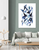 Chrysalis I by Grace Popp on GIANT ART - blue abstract